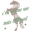 Une maman à cheval