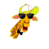 Hipster Giraffe mit Brille Shirt