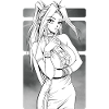 Japanisches Manga-Mädchen