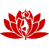 Yoga flower red