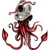 Squid with Diving Helmet