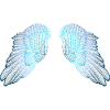 Blue Toned Angel Wings