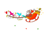 Einhorn Santa jul Unicorn