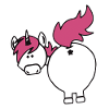 unicorn butt
