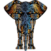 Elephant abstrait art cadeau
