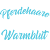 Warmblut Pferde Shirt-Glitzer