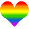 Rainbow heart