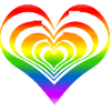 Heart lover rainbow