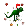 Christmas Dinosaur Rawr