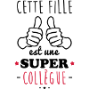 Fille super collègue