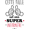 Fille super infirmière