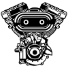 Motorcycle Engine / Engine 02_black