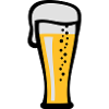 Bierglas mit kühlem Bier Geschenk