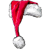 Boxer with hat christmas