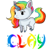 Unicorn clay