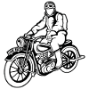 Chopper / moto 04_schwarz blanc
