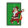 Weihnachten Einhorn Dabbing