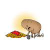 Mourning potato fries