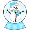 Snowglobe snowman
