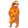 Sloth With Pizza Slice