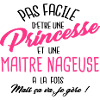 Princesse et maitre nageuse