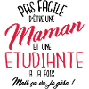 Maman et etudiante
