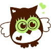Owl - Kawaii with heart