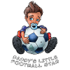 La piccola stella del calcio di papà - baby calciatore