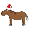 Noël | Joyeux Noël poney cheval