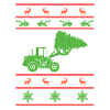 excavator ugly christmas jumper