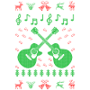guitar ugly christmas jumper gift