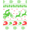 motocross ugly christmas jumper gift