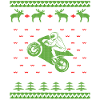Superbike Motorcycle Ugly Christmas Jumper
