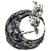 Moon with a pipe