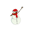 Dab snowman
