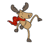 funny dancing moose reindeer