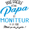 Papa et moniteur