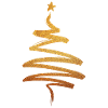 Weihnachtsbaum - Gold Geschenk Geschenkidee