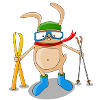 Ski Bunny - Skihase