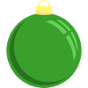 Weihnachtskugel Grün