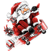 Santa Skateboarding