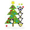 Christmas penguins
