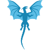 Drache Blau