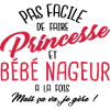 Princesse et bébé nageur