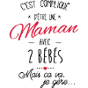 maman avec 2 bébés
