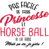 Princesse et horse ball