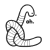 Knotted worm