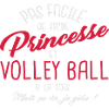 Princesse et volley ball