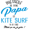Papa et kite surf