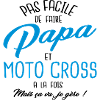 Papa et moto cross